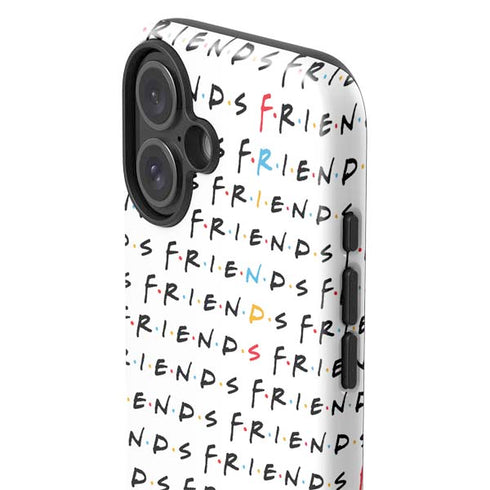 Warner Bros FRIENDS Pattern iPhone 16 Impact Case
